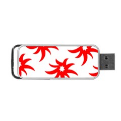 Star Figure Form Pattern Structure Portable Usb Flash (two Sides) by Nexatart