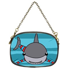 Shark Sea Fish Animal Ocean Chain Purses (two Sides)  by Nexatart