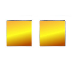 Gradient Orange Heat Cufflinks (square) by Nexatart