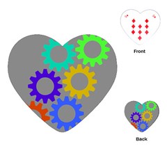 Gear Transmission Options Settings Playing Cards (heart)  by Nexatart