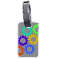 Gear Transmission Options Settings Luggage Tags (two Sides) by Nexatart