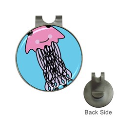 Jellyfish Cute Illustration Cartoon Hat Clips With Golf Markers by Nexatart