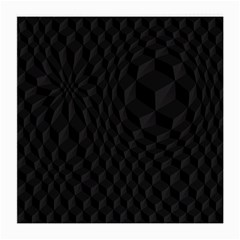 Pattern Dark Black Texture Background Medium Glasses Cloth (2-side) by Nexatart