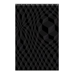 Pattern Dark Black Texture Background Shower Curtain 48  X 72  (small) 