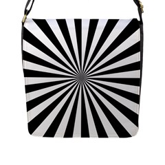 Rays Stripes Ray Laser Background Flap Messenger Bag (l)  by Nexatart