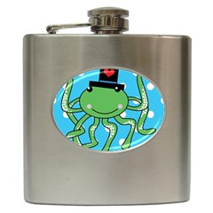 Octopus Sea Animal Ocean Marine Hip Flask (6 Oz)