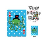 Octopus Sea Animal Ocean Marine Playing Cards 54 (Mini)  Front - HeartA