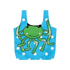 Octopus Sea Animal Ocean Marine Full Print Recycle Bags (s)  by Nexatart