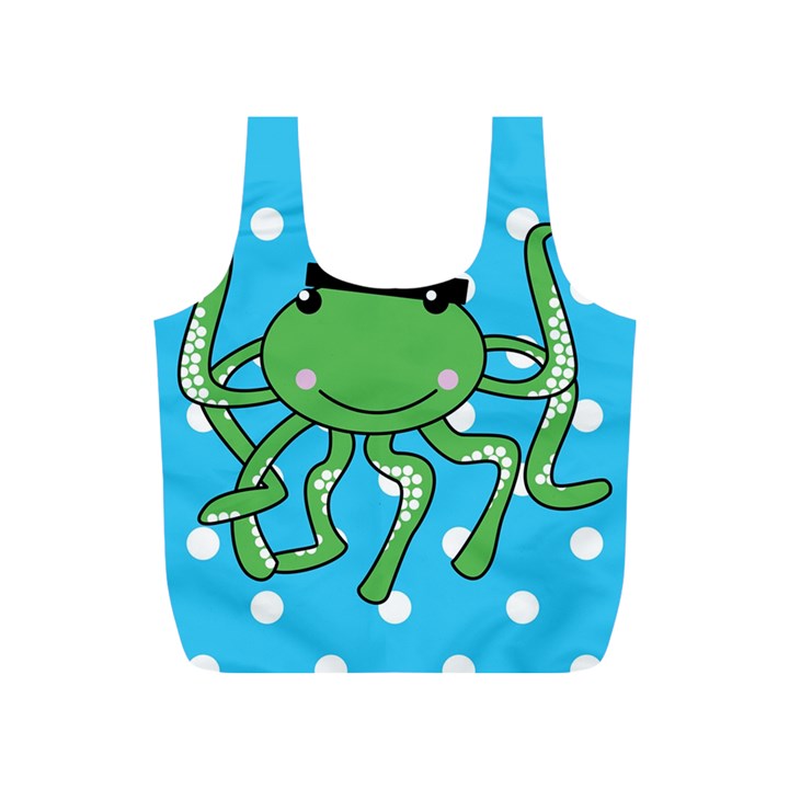 Octopus Sea Animal Ocean Marine Full Print Recycle Bags (S) 