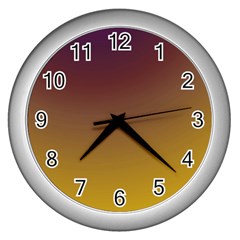 Course Colorful Pattern Abstract Wall Clocks (Silver) 