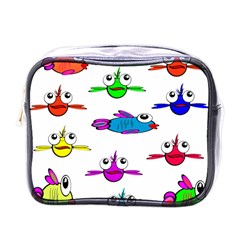 Fish Swim Cartoon Funny Cute Mini Toiletries Bags