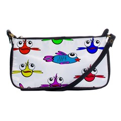 Fish Swim Cartoon Funny Cute Shoulder Clutch Bags by Nexatart