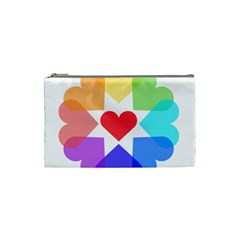 Heart Love Romance Romantic Cosmetic Bag (small)  by Nexatart