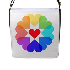 Heart Love Romance Romantic Flap Messenger Bag (l) 