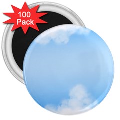 Sky Cloud Blue Texture 3  Magnets (100 Pack) by Nexatart