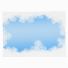 Sky Cloud Blue Texture Large Glasses Cloth (2-side)
