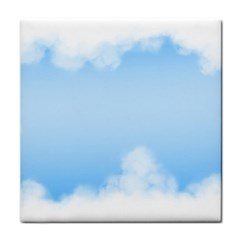 Sky Cloud Blue Texture Face Towel by Nexatart