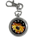 Ranunculus Yellow Orange Blossom Key Chain Watches Front