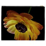 Ranunculus Yellow Orange Blossom Cosmetic Bag (XXXL)  Back