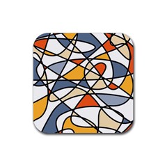 Abstract Background Abstract Rubber Coaster (square) 