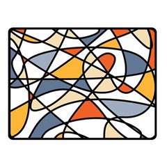 Abstract Background Abstract Double Sided Fleece Blanket (small) 