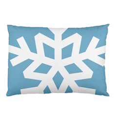 Snowflake Snow Flake White Winter Pillow Case by Nexatart