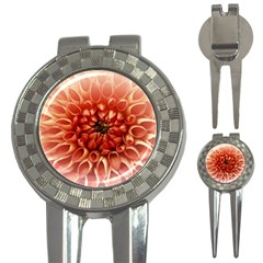 Dahlia Flower Joy Nature Luck 3-in-1 Golf Divots by Nexatart