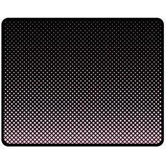 Halftone Background Pattern Black Fleece Blanket (medium)  by Nexatart