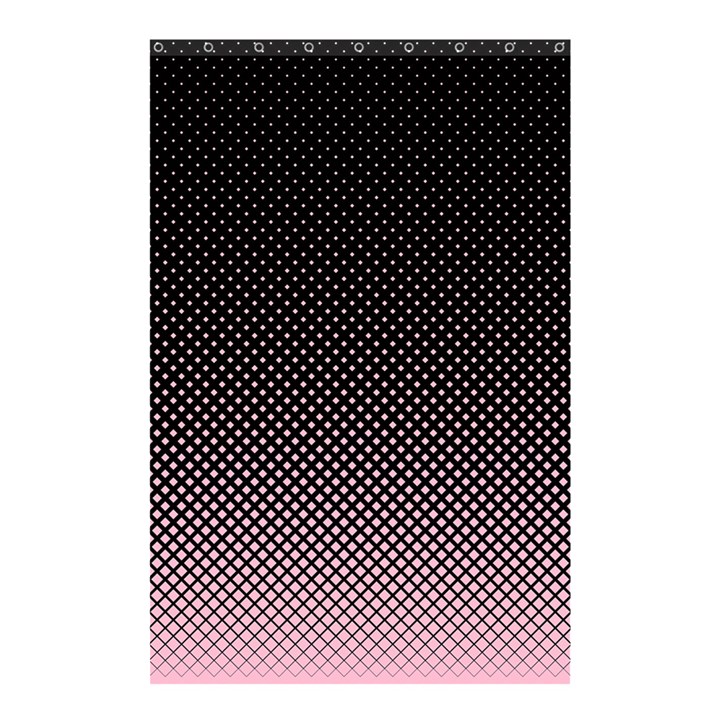 Halftone Background Pattern Black Shower Curtain 48  x 72  (Small) 