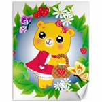 Bear Strawberries Canvas 12  x 16   11.86 x15.41  Canvas - 1