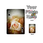Roses Vintage Playful Romantic Playing Cards 54 (Mini)  Front - Spade3