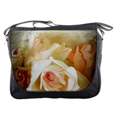 Roses Vintage Playful Romantic Messenger Bags by Nexatart