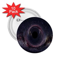 Black Hole Blue Space Galaxy Star 2.25  Buttons (10 pack) 