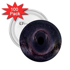 Black Hole Blue Space Galaxy Star 2.25  Buttons (100 pack) 