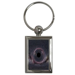 Black Hole Blue Space Galaxy Star Key Chains (Rectangle) 