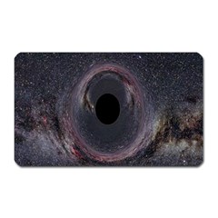 Black Hole Blue Space Galaxy Star Magnet (rectangular)