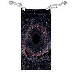 Black Hole Blue Space Galaxy Star Jewelry Bag by Mariart