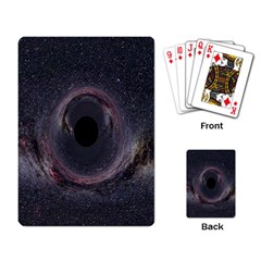 Black Hole Blue Space Galaxy Star Playing Card