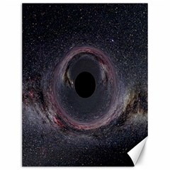 Black Hole Blue Space Galaxy Star Canvas 12  x 16  