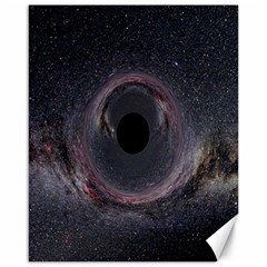 Black Hole Blue Space Galaxy Star Canvas 16  x 20  