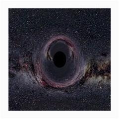 Black Hole Blue Space Galaxy Star Medium Glasses Cloth (2-side) by Mariart