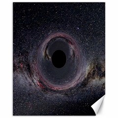 Black Hole Blue Space Galaxy Star Canvas 11  x 14  