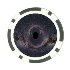 Black Hole Blue Space Galaxy Star Poker Chip Card Guard