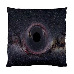 Black Hole Blue Space Galaxy Star Standard Cushion Case (Two Sides)