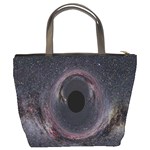 Black Hole Blue Space Galaxy Star Bucket Bags Back