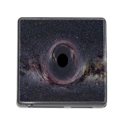 Black Hole Blue Space Galaxy Star Memory Card Reader (Square)