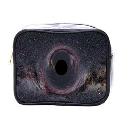 Black Hole Blue Space Galaxy Star Mini Toiletries Bags by Mariart