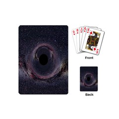 Black Hole Blue Space Galaxy Star Playing Cards (Mini) 
