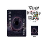 Black Hole Blue Space Galaxy Star Playing Cards 54 (Mini)  Front - Joker1