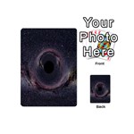 Black Hole Blue Space Galaxy Star Playing Cards 54 (Mini)  Back